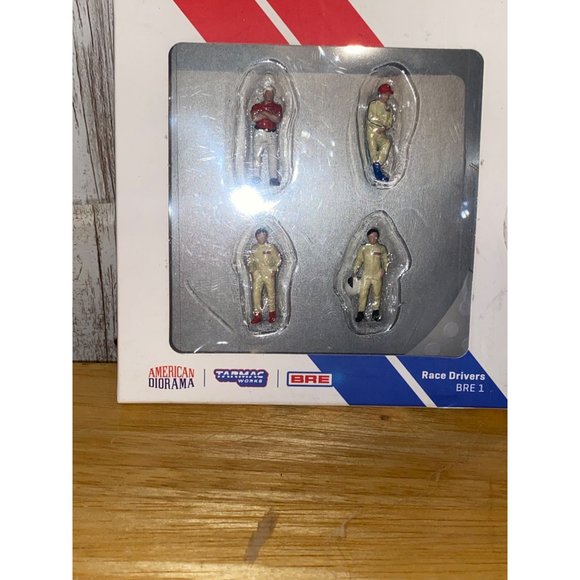 American Diorama X Tarmac Works 1/64 Figures Race Drivers BRE 1 - Picture 2 of 5